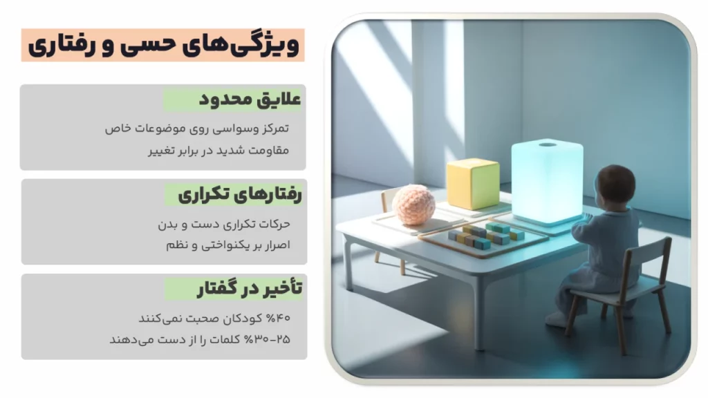 ویزگی های حسی اوتیسم